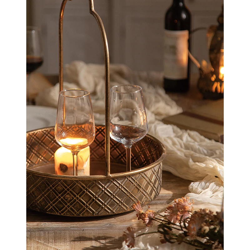 European fruit tray Creative cake stand fashion dry fruit snack tray candy tray retro living room home