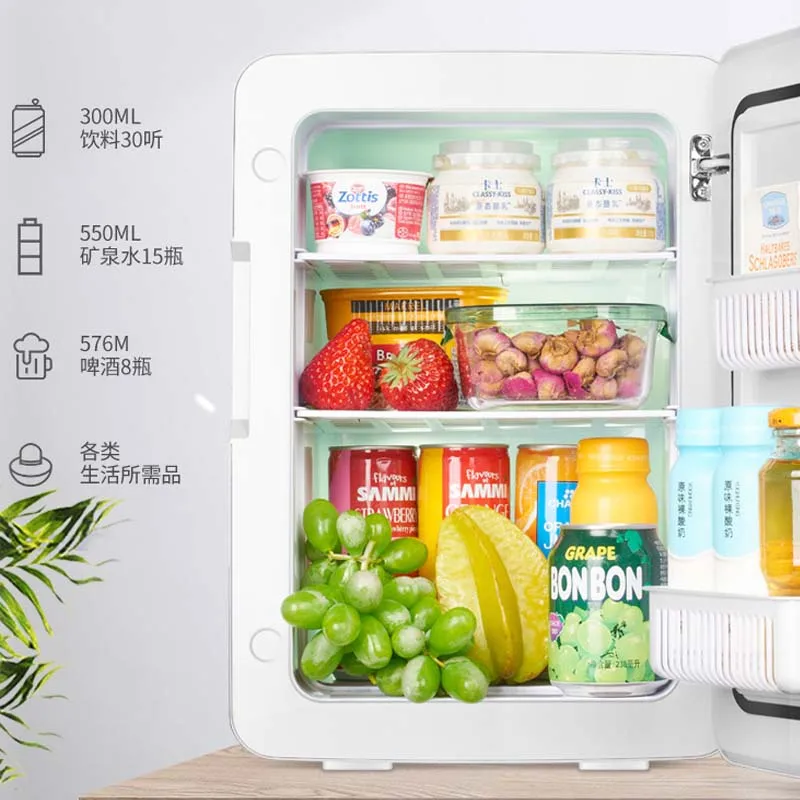 12-20L Portable Mini Home Cosmetic Makeup & Beauty Store Refrirator Custom Semiconductor System for Car Camping 12V Volta