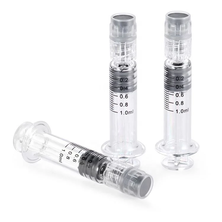 Different Size Size 1Ml 2.25Ml 3Ml 5Ml Disposable Glass Luer Lock Prefilled Syringe