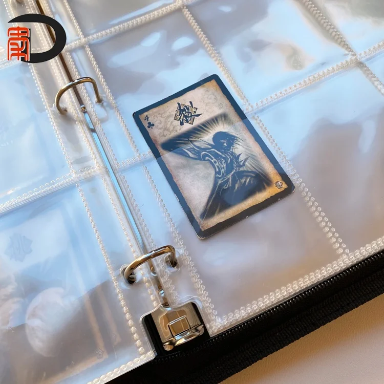 9-Pocket Zipper Gaming Photo Card Collector Binder Pockemon чехол для переноски с отделениями визитных