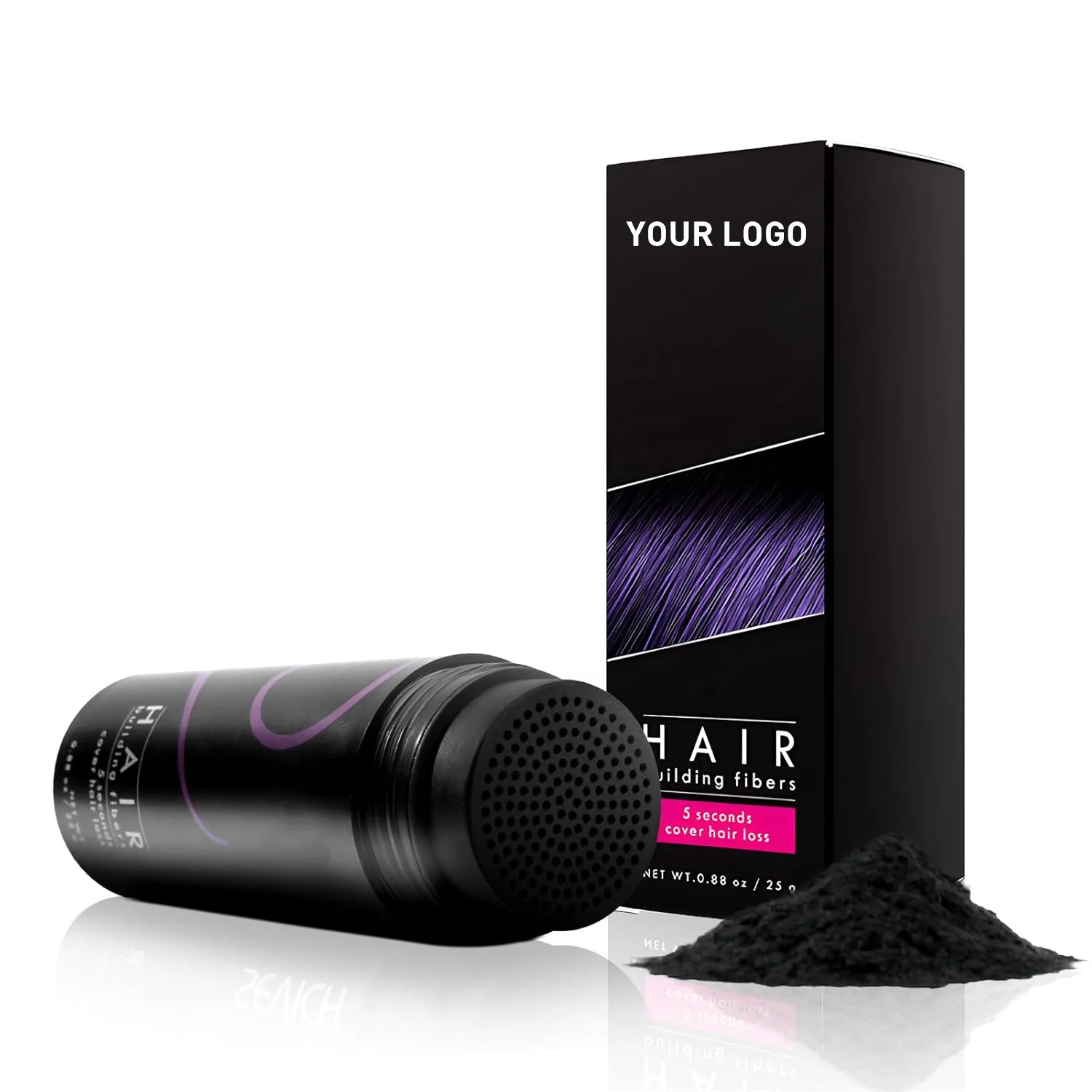 Wholesale 28g Hair Building Fibers with Fill In Fine or Thinning Hair Instantly Thicker Fuller Looking 9 Shades for Men Women