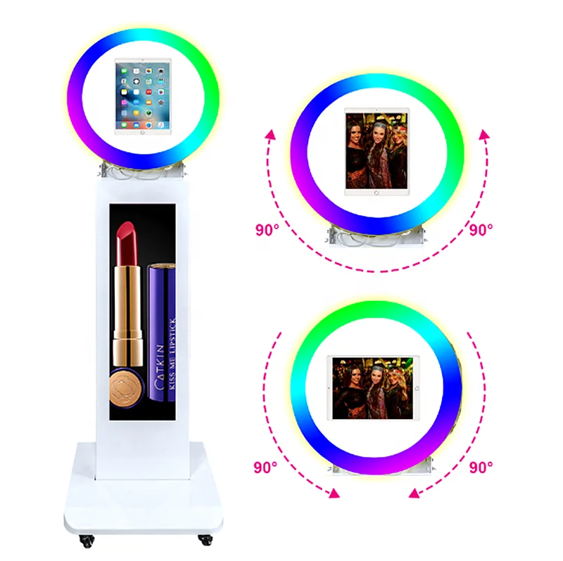 TOP 10.2, 11 12.9 Inch Ipad Photo Booth Social Party Wedding Shooting Selfie New Photo Booth Live Streaming hotsales dj lights