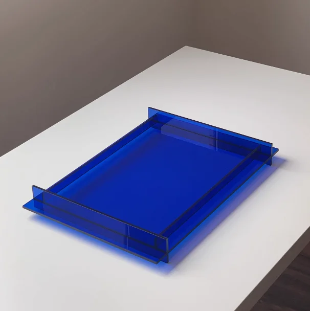 Counter Table Acrylic Display Tray Custom Acrylic Organizer Tray Acrylic Dinner Trays