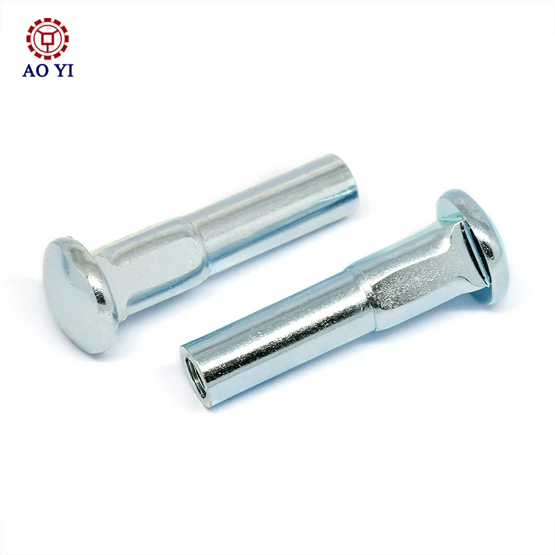 Factory Provides Best Quality internal thread stainless steel half round head high square neck bolts