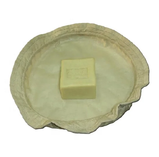 Exclusive design Vinyl Lined Drawstring Pouch Eco Fabric Custom Design Round Shape Cotton Drawstring Soap Packaging Bag