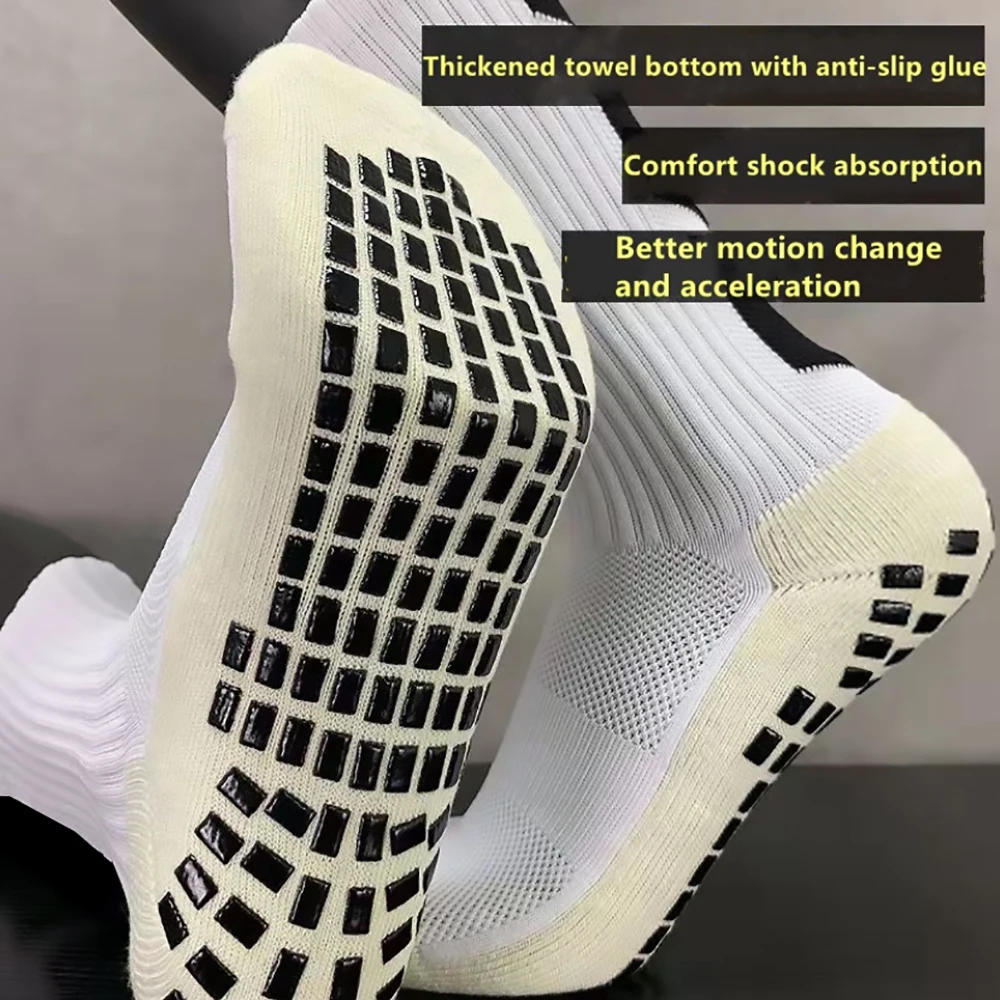 Socks Uron Custom Anti-slip sport soccer football socks custom grip soccer football socks from shaoxing