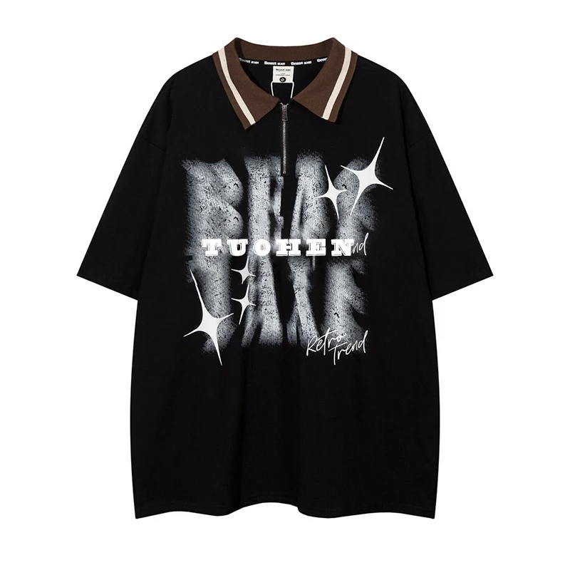 wholesale Vintage streetwear t shirt manufacturer bangladesh o-neck fashionable Cotton t shirt