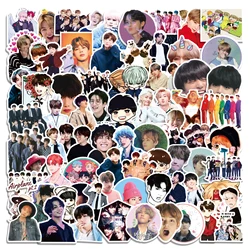 wholesale 100pcs Korean Kpop idol cartoon stickers waterproof PVC laptop notebook water bottle sticker girl Bangtan Boys sticker