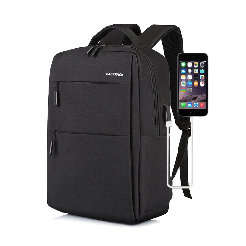Black large unisex cool anti-theft bagpack travel leisure laptop waterproof anti theft backpack with usb charging port