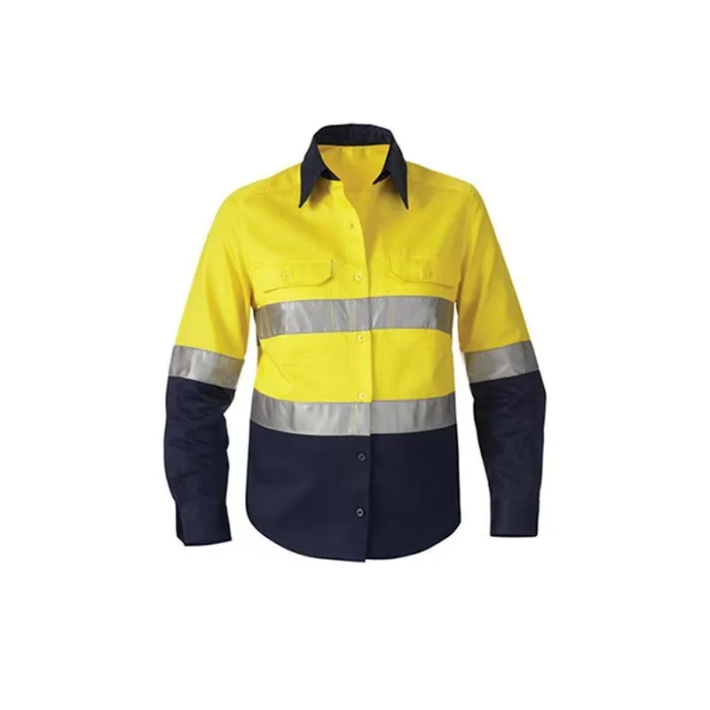 Construction High Hi Vis Workwear Work Clothes Wear Jacket Uniform Working For Men Overalls Industrial Safety Reflective Shirt
