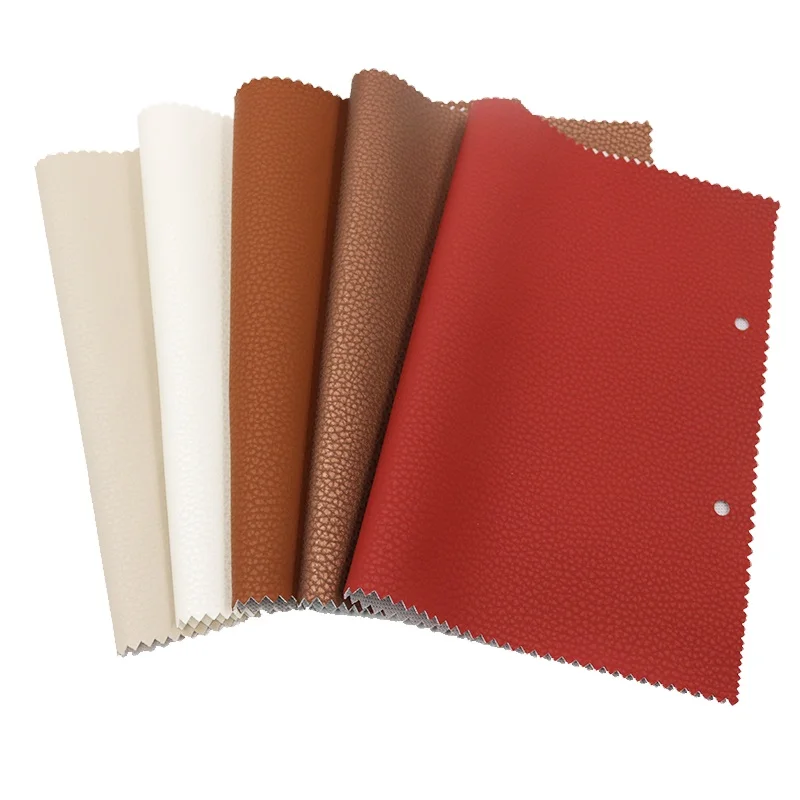 Classic Thin Hydrolysis Cow Skin Finished Pattern Artificial Synthetic Faux Leather With Coating