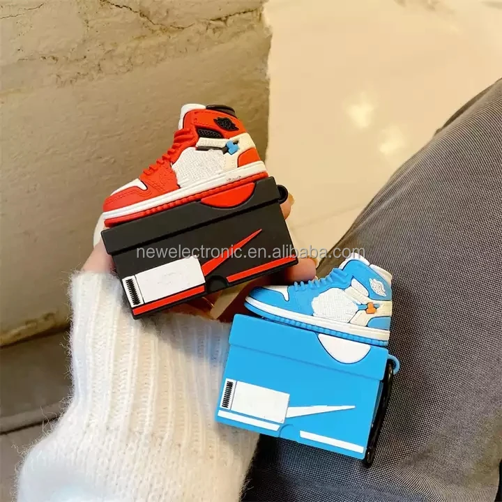 Wholesale Silicone Sneaker Shoe Box aj Design for Airpod 1 2 Case For Airpods Pro Case For airpods 3