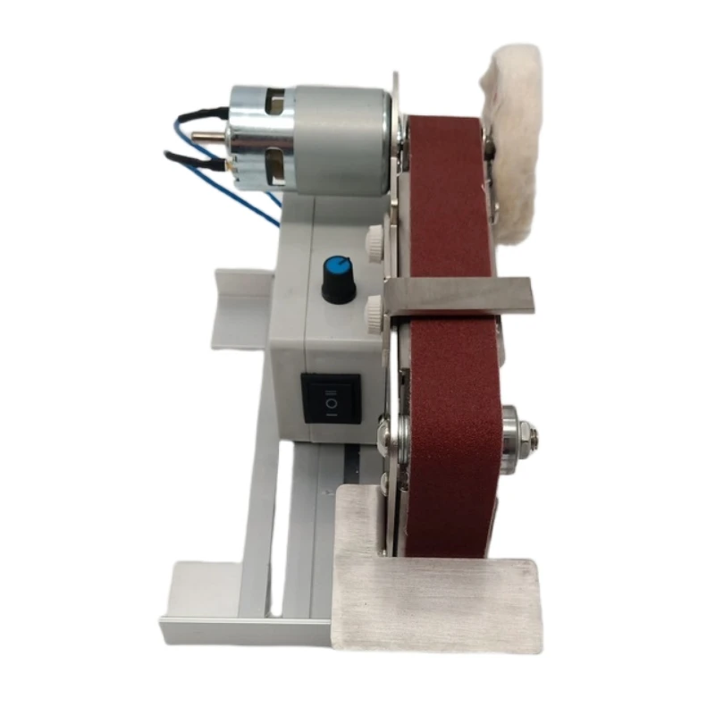 Electric Belt Sander Polishing-Grinding Sharpener Adjustable DIY Power Sanding Machine Cutter Edges Mini Bench Belt Grinder