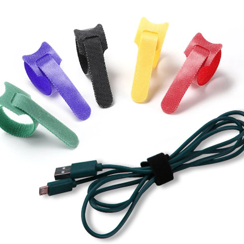 2022 Made Factory Cheap Releasable Cable Ties Colored Plastics Reusable Nylon Loop Wrap Zip Bundle Ties T-type Cable Tie Wire