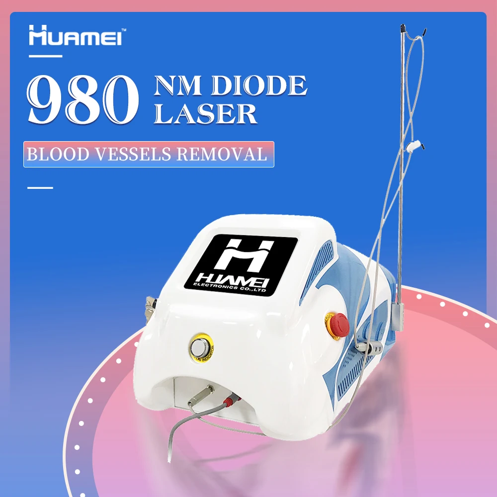 Шаньдун huamei 980 нм диодный лазер для удаления сосудов красный Вену и Традиционная китайская медицина средство грибка ногтей лазерный