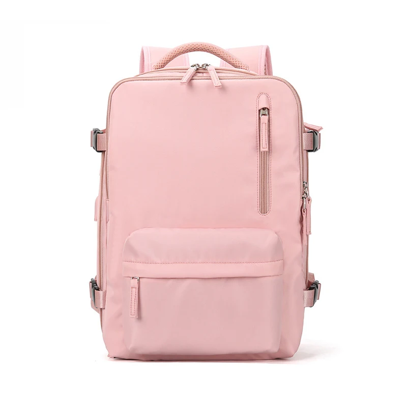 Hot Selling New Arrival Nylon Femail Insulated Cooler Travel Back Pack Bag USB Women Laptop Backpack With Shoes Compartment