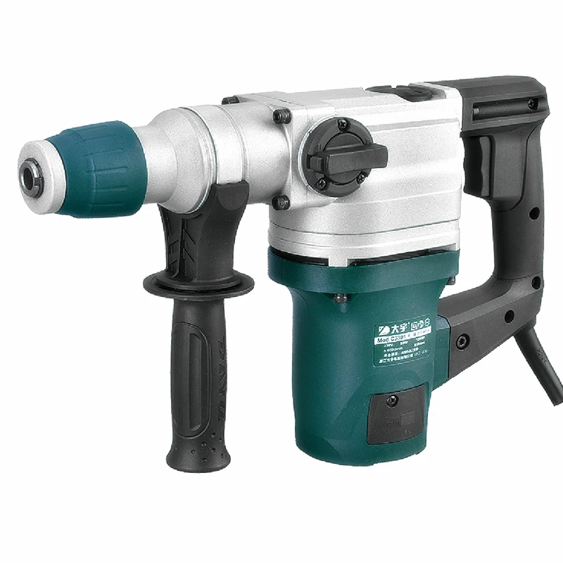 30mm electric rotary hammer drill sds plus 1200W heavy duty hammer crusher machine, percussion hammer