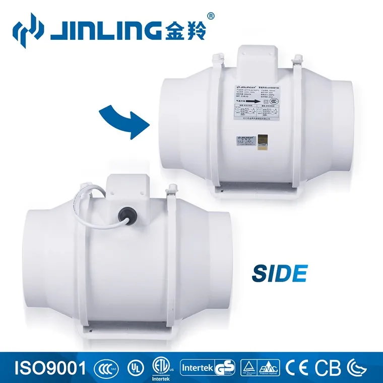 JINLING AC silent 4 6 Inch Inline Duct Exhaust fan for Hydroponic Greenhouse Grow tent