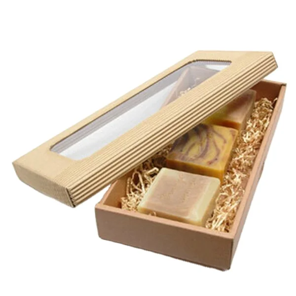 Brown kraft paper box soap packaging factory manufacture