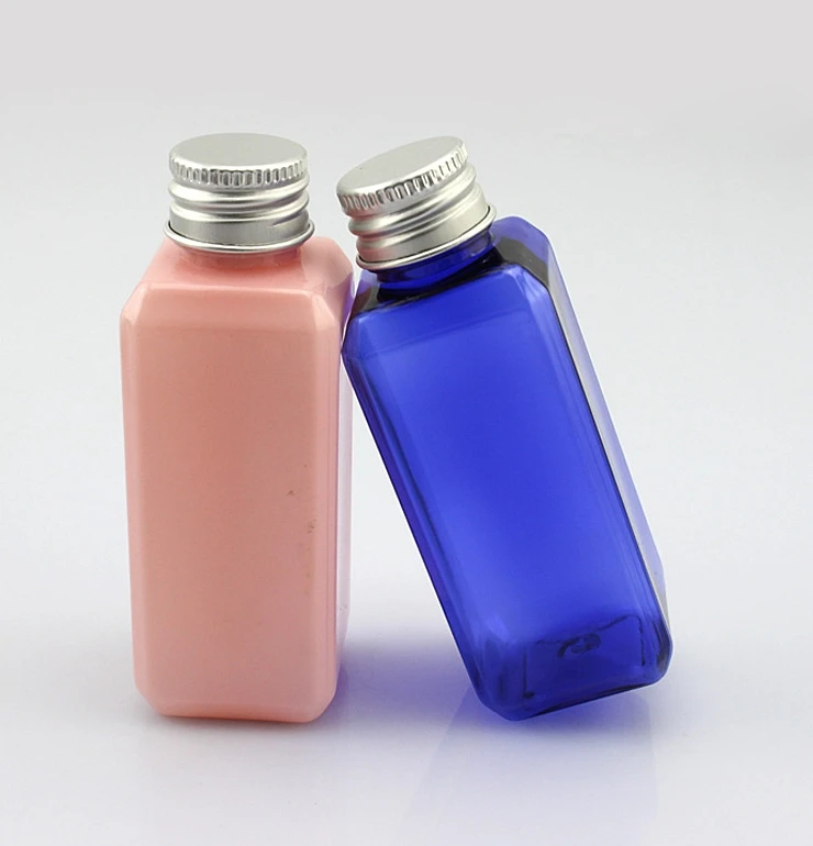 50ml Plastic Bottles Aluminum Metal Cap Lid Cover Shampoo Lotion Perfume cosmetic Medical packaging 151