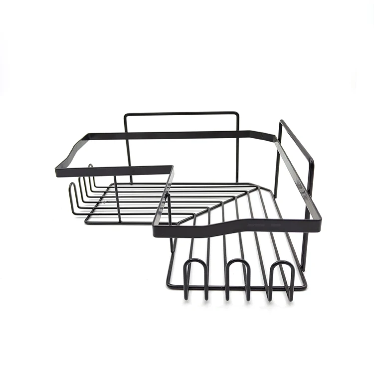 Shower Caddy Basket Shelf with Hooks for Hanging, Toilet Rack Shelf Bathroom Rack Storage