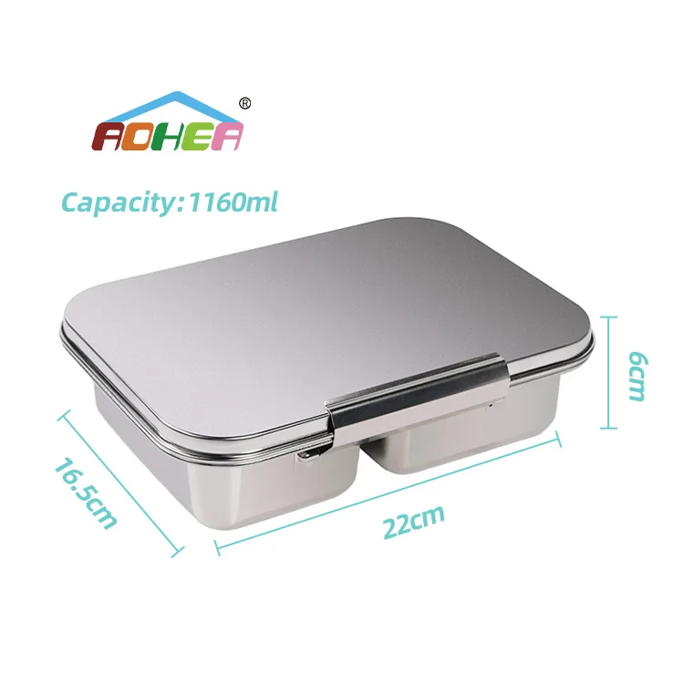Ланч-бокс Aohea из нержавеющей стали SUS 304 контейнер для еды Bento Box