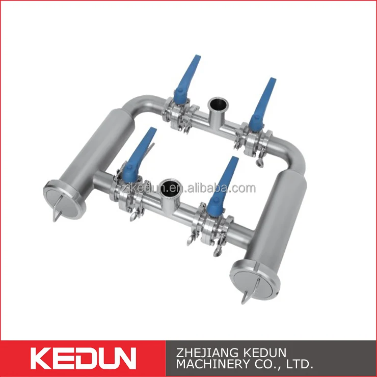 2021 high quality stainless steel 304 cartridge type sanitary dual filtration system filter