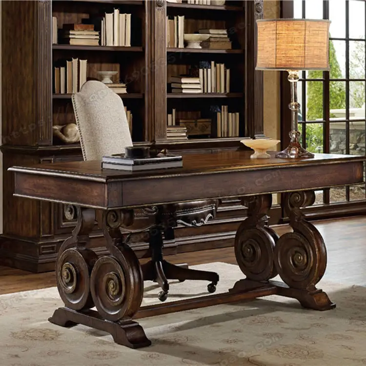 American style antique fashion high-end solid wood desk custom furniture