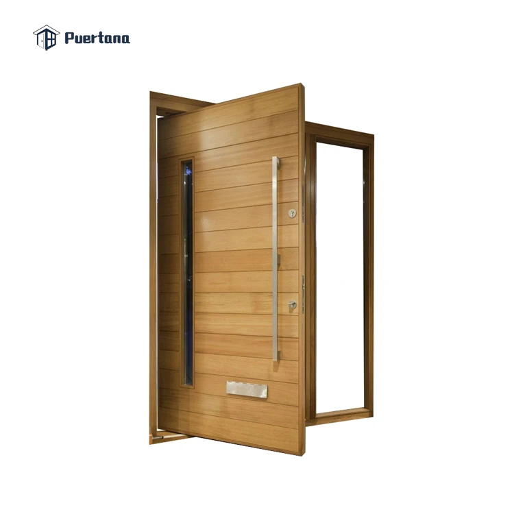 Foshan Factory 360 Degrees Wood Pivot Door System With Hinges