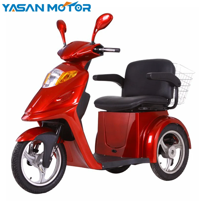 Safe EEC 60V 1000W Brushless motor 3-wheel Mobility Scooter for the Elderly