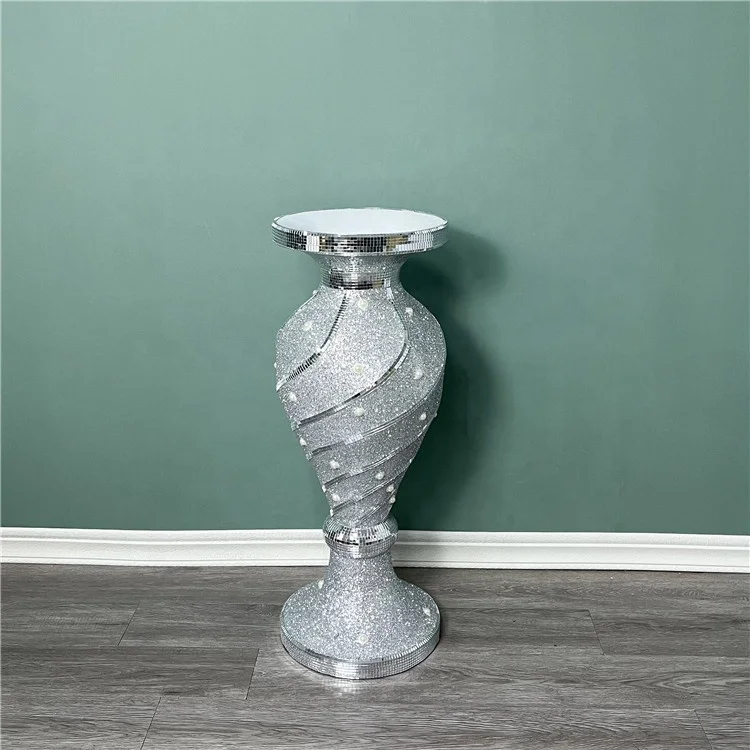 Garden Plant Silver Plate Molds Home Floor Decorative Dry Flower Pots Vases FRP In Bulk