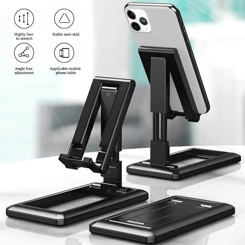 2022 dropshipping Foldable Tablet Mobile Phone Desktop Stand Desk Holder Adjustable Bracket Smartphone Stand for iPad Phone