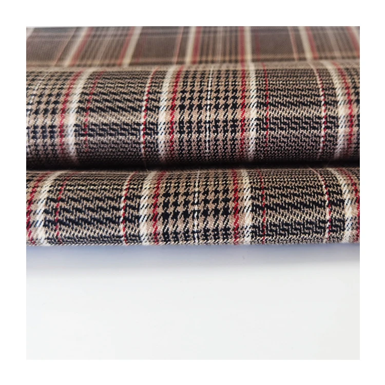 Хорошее качество tr подходящая TR спандекс г/м2 окрашенная пряжа тканая ткань для длинного пальто для женщин