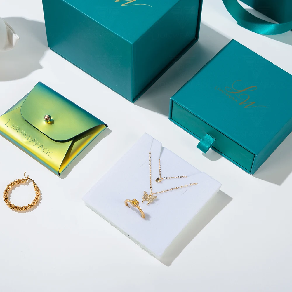 Lionwrapack New Design Jewelry Gift Set Recycled Materials Paper Box Gift packaging for Watches Necklaces Earrings Rings
