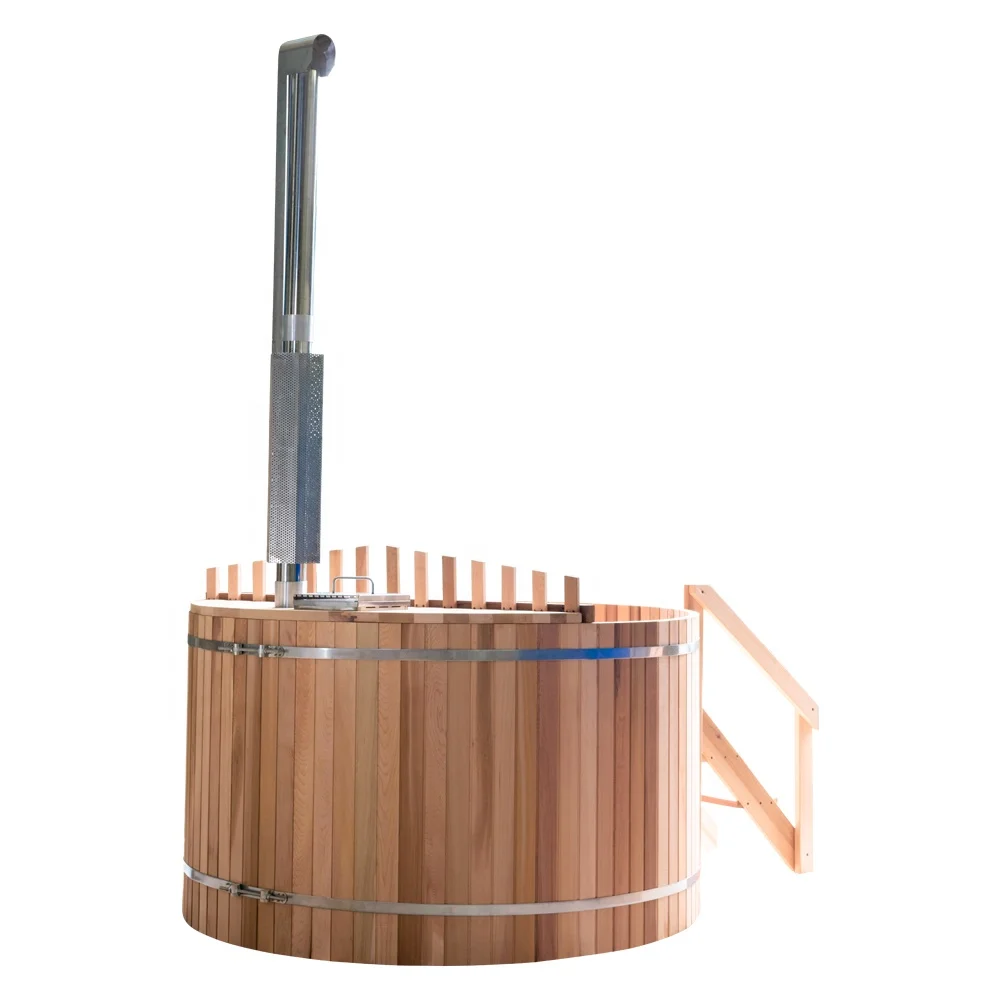 Alphasauna 1800*1000MM Internal wood fired stove hot tub for outdoor sauna activity