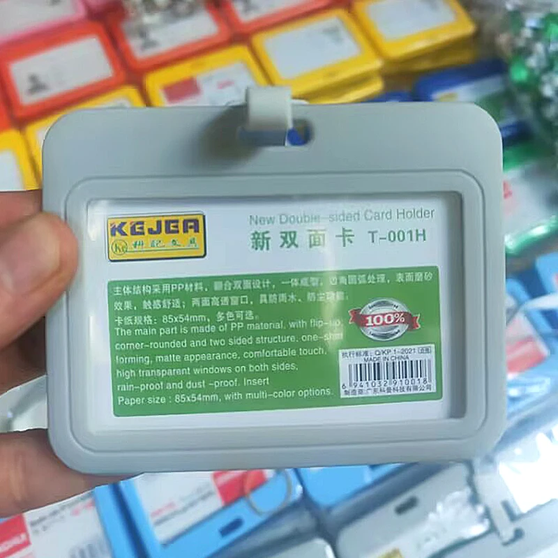 id card   hard  exhibition card /soft PVC transparent work card badge holder / student card cover id card cover