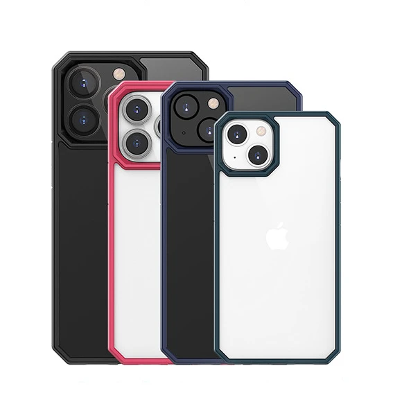 Для iphone 13 Жесткий ПК 3-слойная защита ударопрочный Прозрачный чехол для mini /13 pro