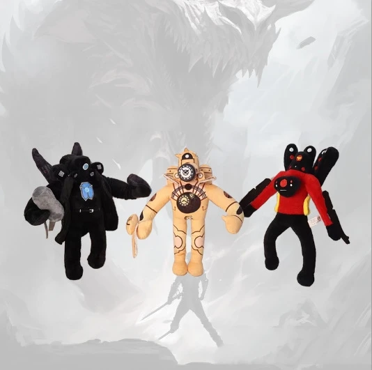 Titan Clockman Plush Toy Speakerman Bosses Plushies Toys Spider Cameraman TV Man Skibidi Dop  Horror Stuffed Doll