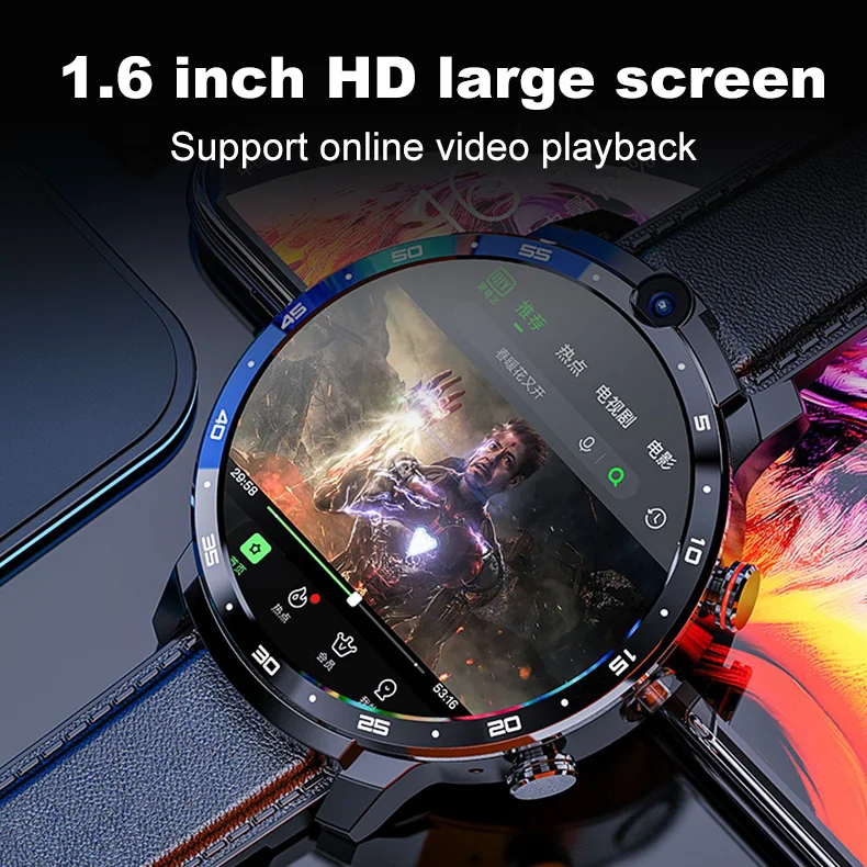 2023 phone call camera 4g lte smartwatch manufacturer men gps Android sim card 4g smart watch