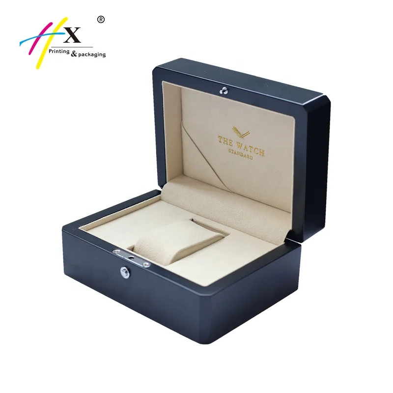 Custom Design New Arrival Luxury Wooden Watch Packaging Gift Box High Quality Watch Display Storage Box Single Watch Box
