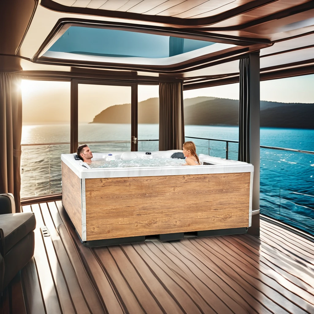 Outdoors massage spas smart balboa spa control system luxury hot tube jakuzzi for 5 people