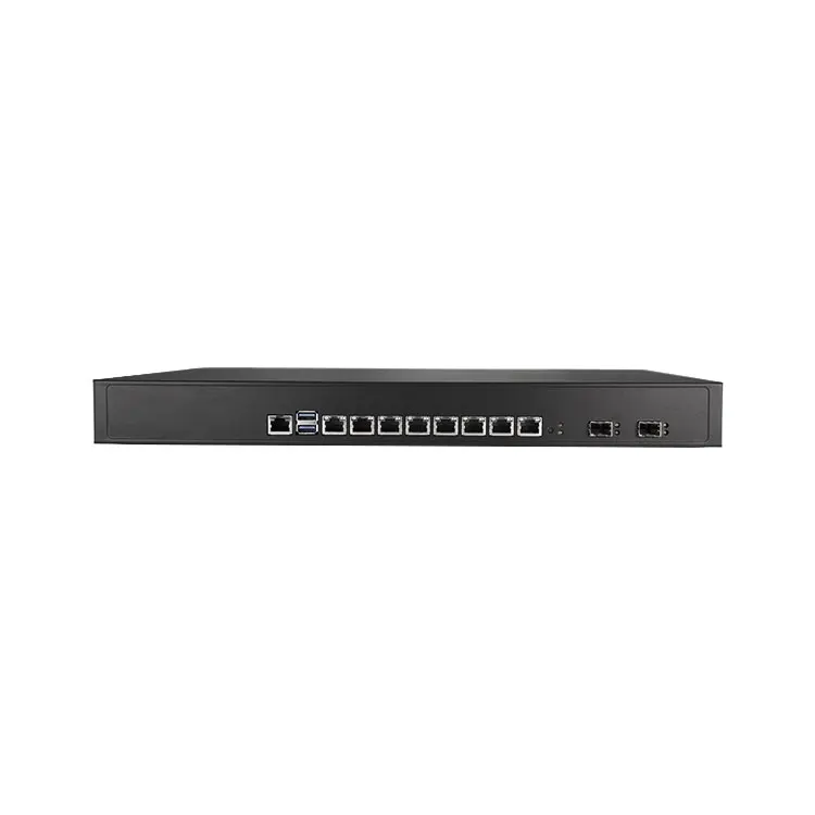8 lan ports with 2*SFP 1U router I7-6700 firewall support I3/I5/I7 6.7.8.9th Pfsense 1U PC network security firewall server