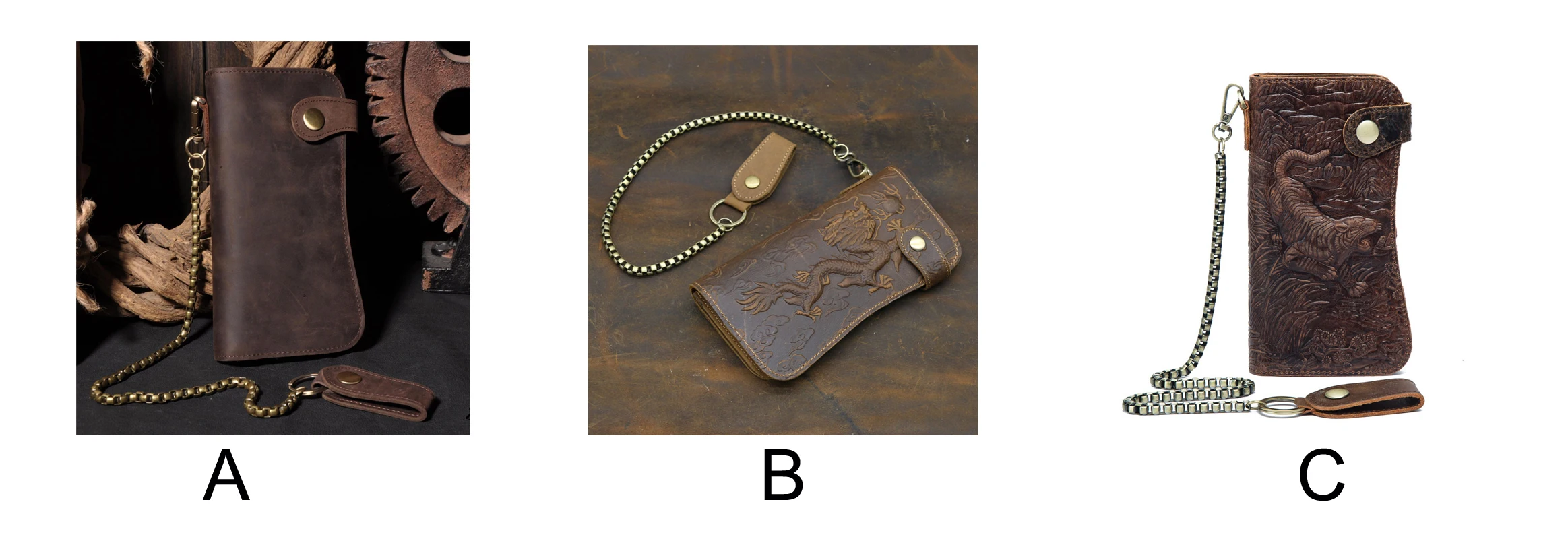 RFID Anti-theft Chain Crazy Horse Leather Retro Style First Layer Luxury Wallet Men