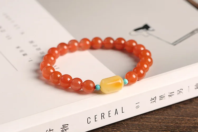 High Quality Natural Beeswax Gold Plated Jewelry Factory Wholesale Hot Selling Polished Bracelet Fashion Accessory Simple Design