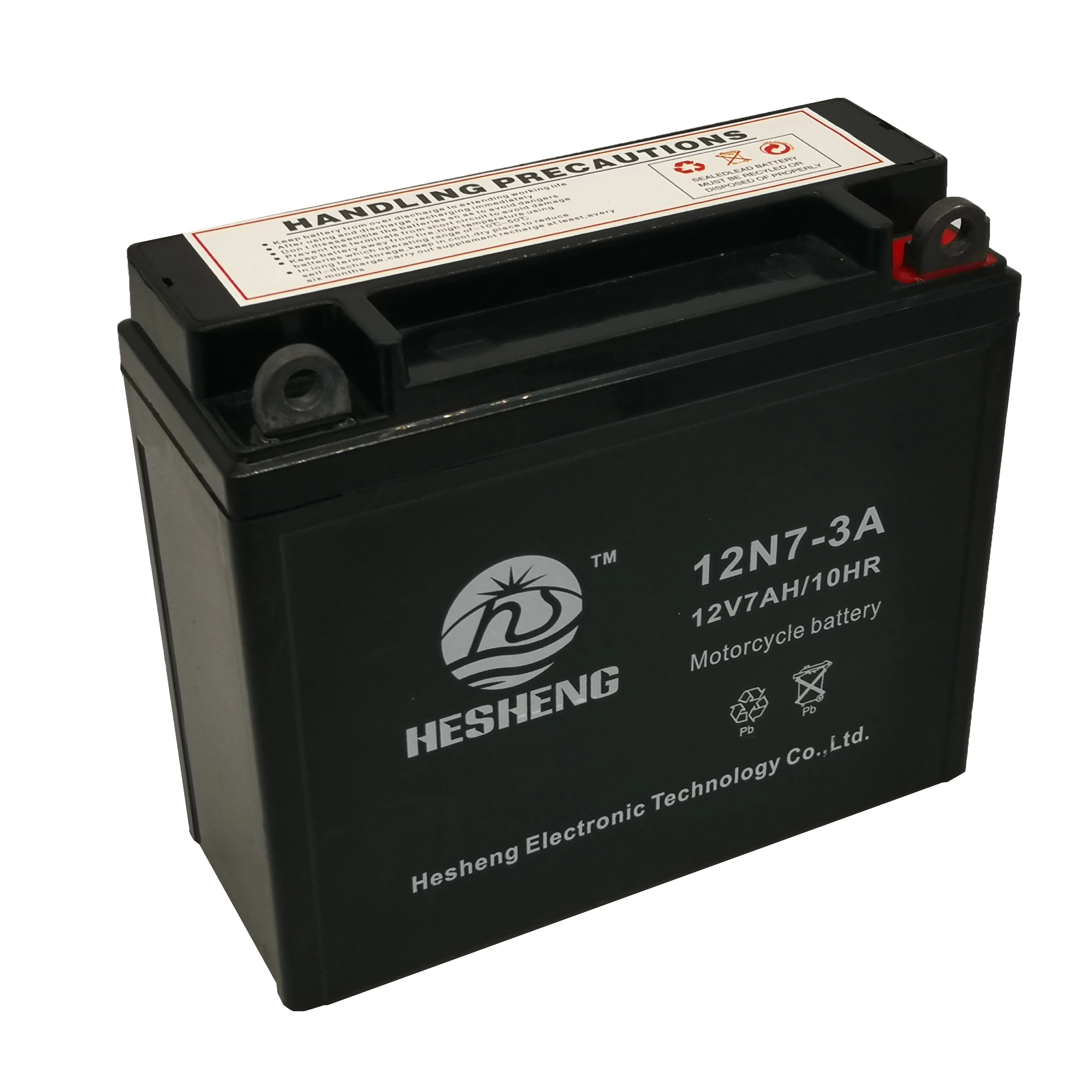 12V7ah Motorcycle Battery 12N7-3A Maintenance-free lead-acid battery