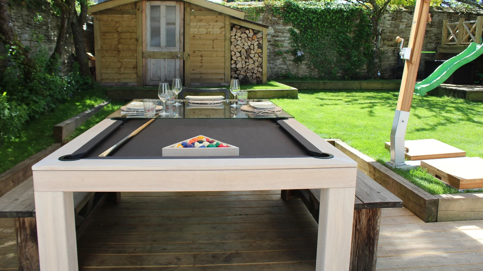 Mesa De Billar Professional Fasion Pool and Dining Table Outdoor Sports Mini Snooker Dining Table 3 in 1 Table Tennis