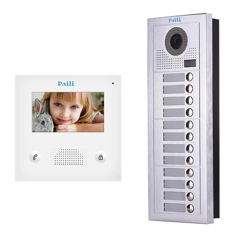 Multi Apartment Video Door Phone Intercom System IP Video Door Phone