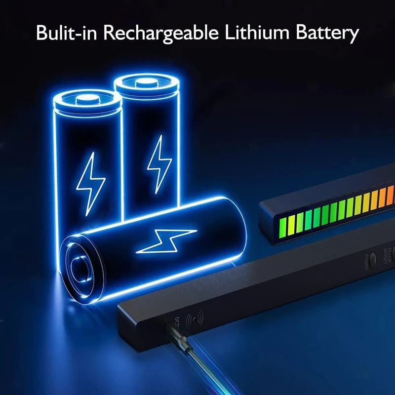 Hot Sale Smart Rgb Voice Control Led Strip Sound Level Indicator Music Spectrum Pickup Rhythm Lights