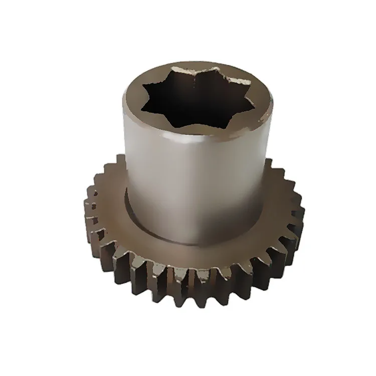 
32 tooth powder metallurgy spur shaft gear with octagonal star bore shaft 