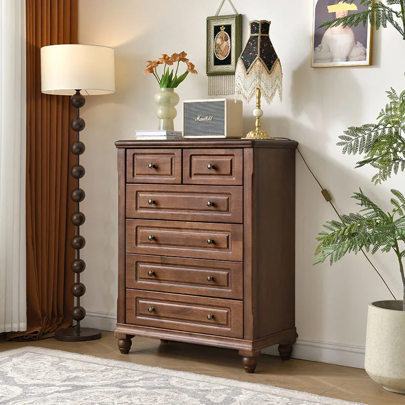 Luxury high quality walnut mahogany oak ash rubber teak solid wood bedroom furniture 5 drawers 7 drawers 9 drawers chests